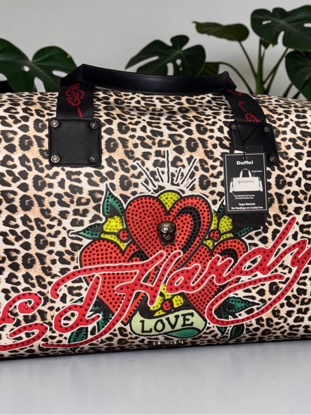 Ed Hardy Leopard Print WeekenderTravel Duffel w
